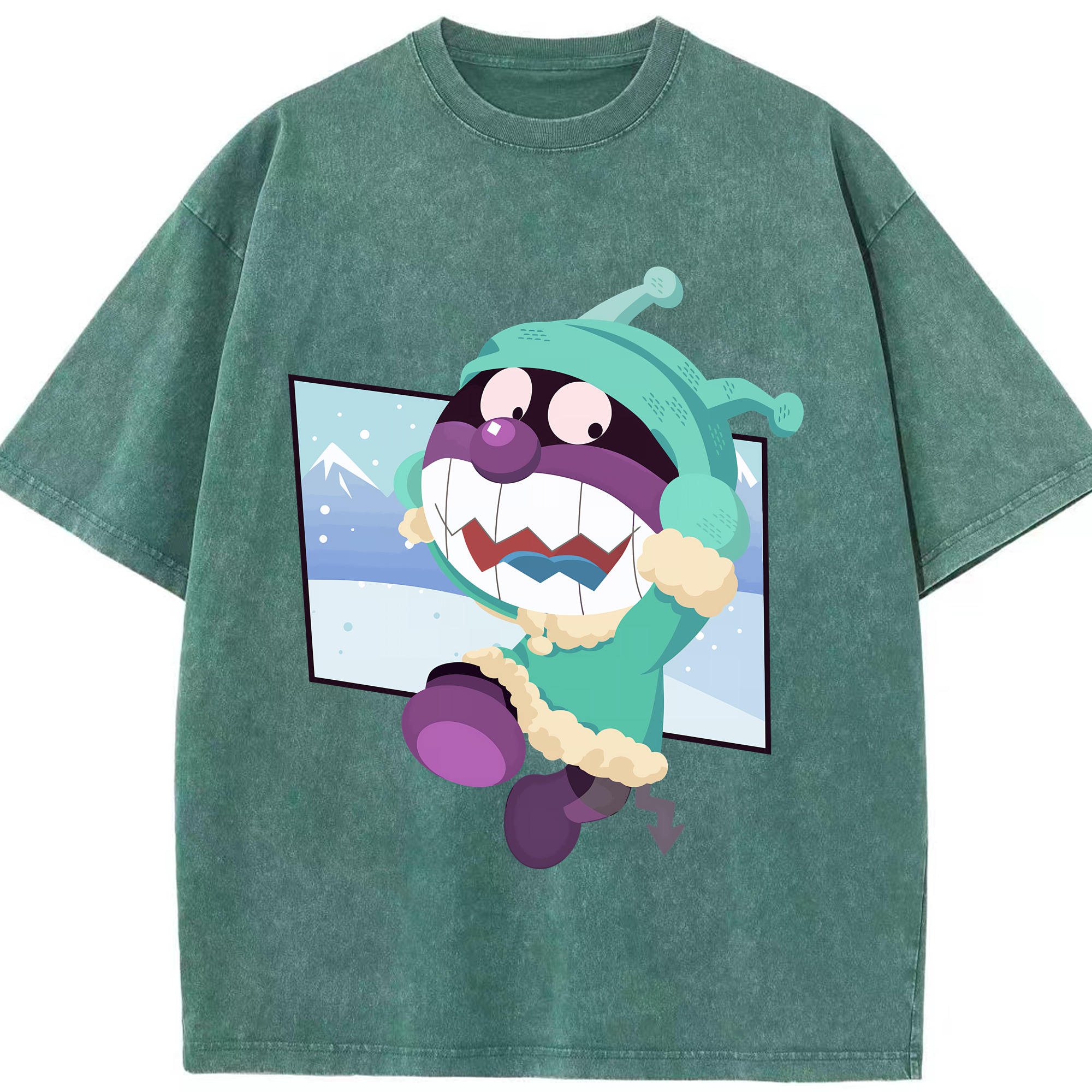 （画像用） アンパンマン Anpanman 綿100% ヴィンテージ風 半袖Tシャツ（フロントプリント）